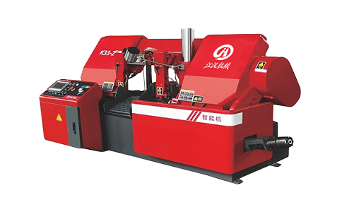 周矶办事处卧式带锯床切削金属时出现打齿的原因是什么？